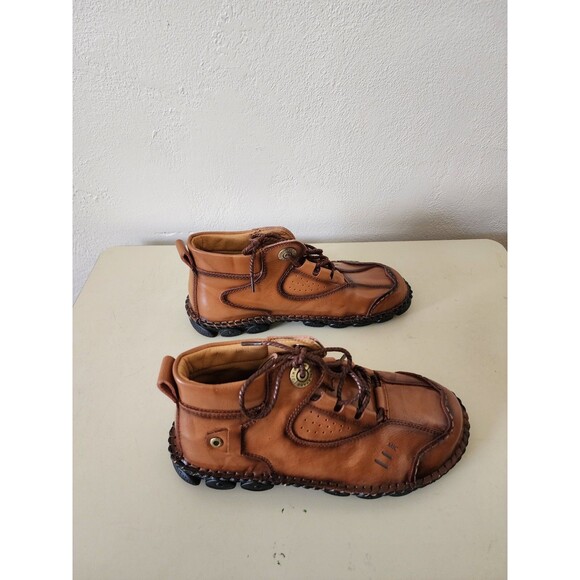 Unisex MENICO Hand Stiched LEATHER BOOTS European size 40 main image 6